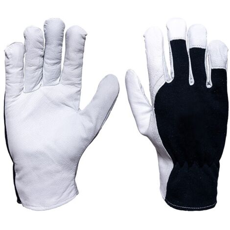 ZIEGENLEDERHANDSCHUHE, RIEMEN, SAFETICULT BASIC R10 - 12 PAAR - REK SKRLTO10