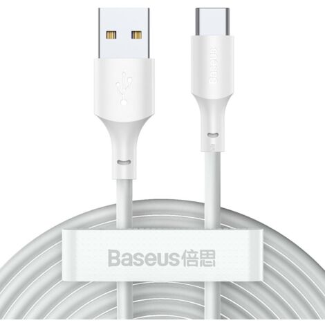 Baseus 2x USB zu USB Typ C Schnellladung Power Delivery Quick Charge 40 W 5 A 1,5 m weiß (1/5)