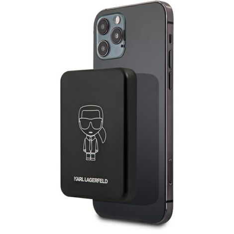 Karl Lagerfeld KLPBMSOIBK 3000mAh MagSafe Induktive Powerbank