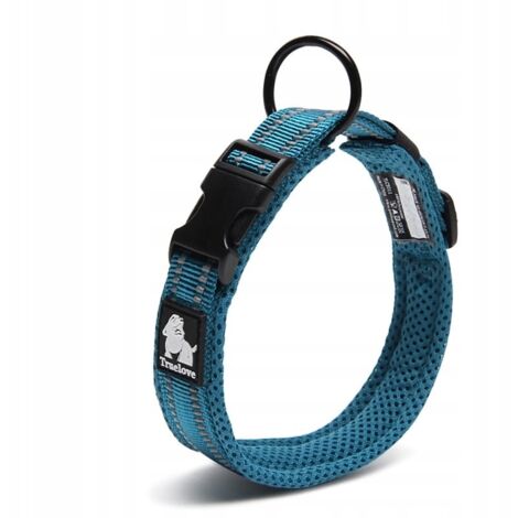 Blaues Halsband für kleine Hunde, robust, truelove XXS (1/5)