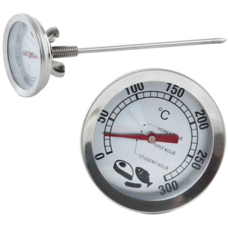 Stahl-Räucherthermometer mit 16 cm Sonde (1/3)