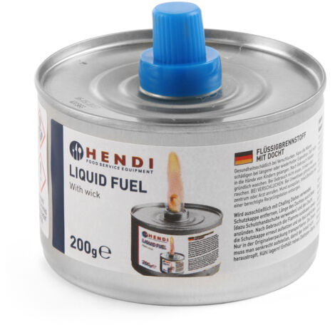Brennstoffpaste für Speisenwärmer, Dose mit Docht, 200 ml, 24er-Set - Hendi 193686