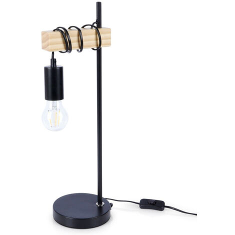 Schwarze Tischlampe 51 cm (1/5)