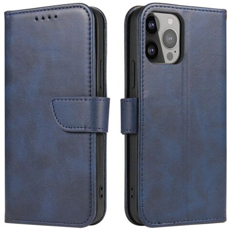 Hülle mit Klappe und Geldbörse für Samsung S24 Plus Magnet Case, blau (1/5)