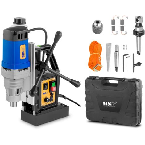 Magnetbohrmaschine mit Magnetfuß + Koffer 1380W MSW-MD32-PRO