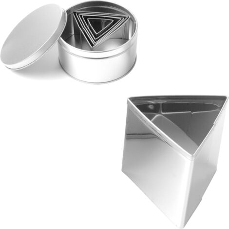 Konfektausstecherform für Kuchen, Schablone DREIECKE - 6er-Set - HENDI 673775