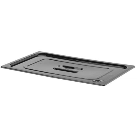 Schwarzer Polycarbonat-GN-Deckel GN 1/3 - Hendi 862933 (1/5)