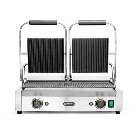 Kontaktgrill mit Doppelrillen 3600W - Hendi 263709