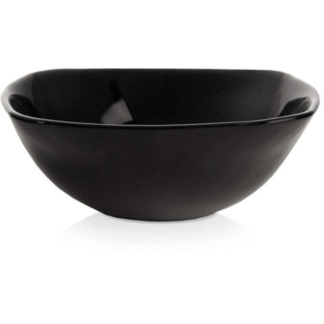 Schwarze Glasschale LUNA 15 cm, 450 ml (1/4)