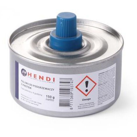 Brennpaste für Speisenwärmer, Dose mit Docht, 145ml, 24er Set - Hendi 193693