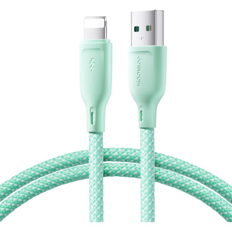 Kabel für iPhone Multi-Color Serie USB-A - Lightning 3A 1m grün (1/5)