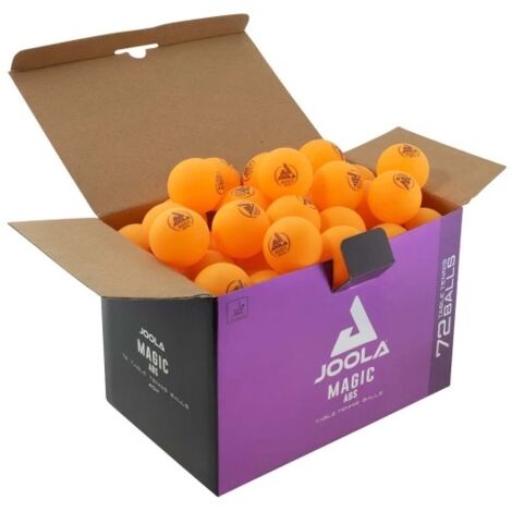 Joola Magic ABS Tischtennisbälle, 72 Stück – Orange (1/2)