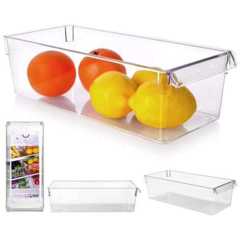 Kühlschrank-Organizer, transparenter Kunststoffbehälter, 36x15x10 cm, 1 Stück. (1/5)