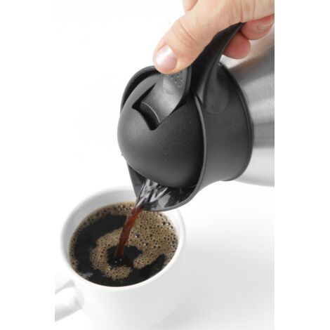 Thermoskanne für Kaffee, doppelwandig, Edelstahl, 1,5 l - Hendi 446607 (1/4)