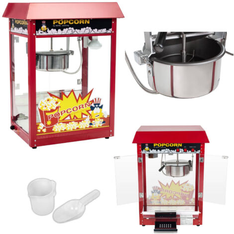 Bar-Popcornmaschine mit rotem Dach