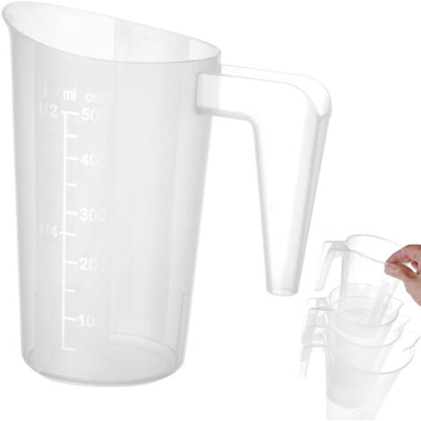 Küchenmessbecher mit Messbecher aus Polypropylen, stapelbar, 0,5 l - Hendi 567814