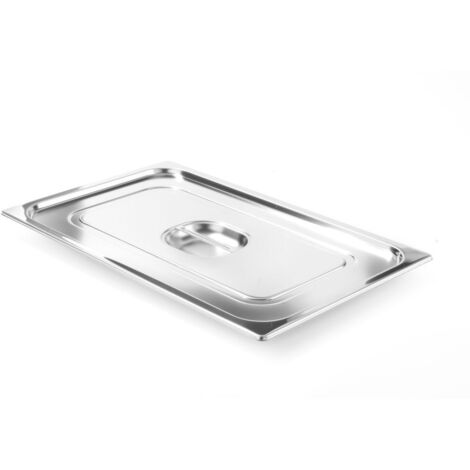 Produktbild von HENDI GN 1/4 Deckel Aus Edelstahl – 265x162 Mm, Temperaturfest -40° Bis 300°C