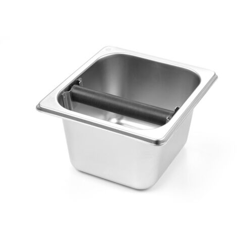 HENDI Kaffeesatz-Abklopfbehälter, GN 1/6, 176x162x(H)100mm