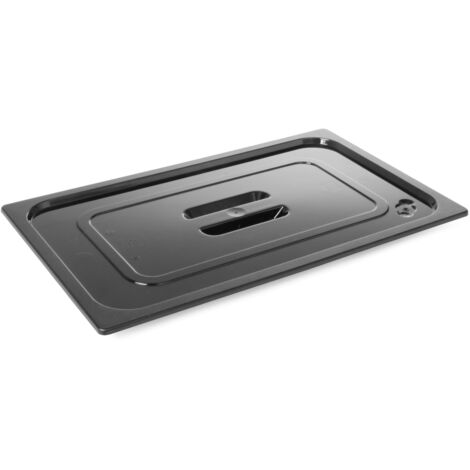 Schwarzer Polycarbonat-GN-Deckel GN 1/1 - Hendi 862902 (1/3)