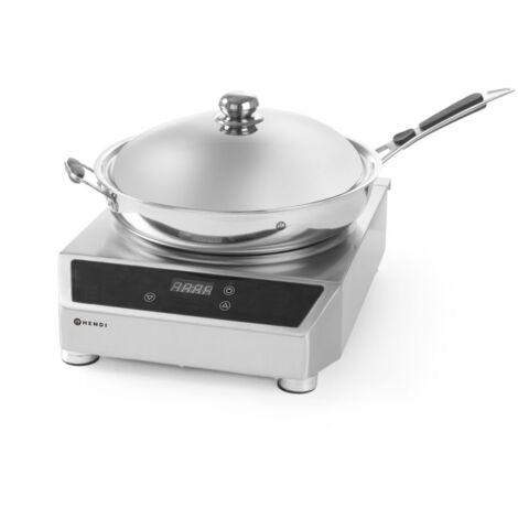 3500-W-Induktionswok mit Profi Line Induktionsbratpfanne - Hendi 239681 (1/5)