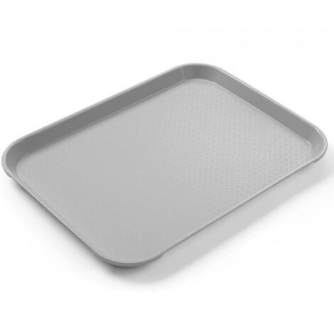 Kleines Fast-Food-Serviertablett aus Polypropylen GRAU Hendi 878705