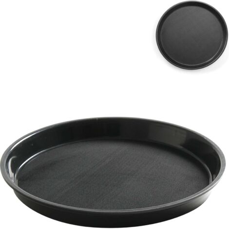 HENDI Serviertablett rund mit hohem Rand, ⌀360x(H)39mm