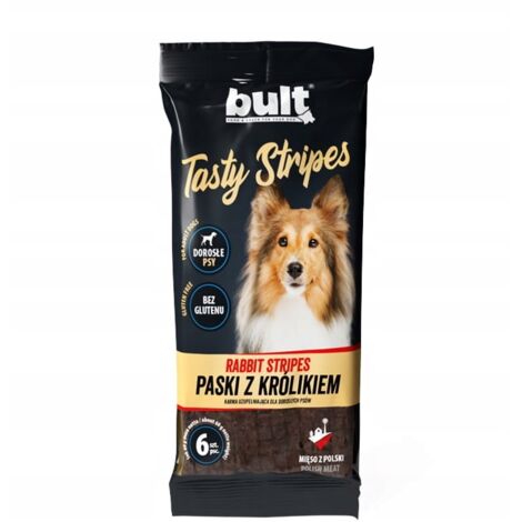 BULT Tasty Stripes Dog - Gestreifte Leckerlis mit Kaninchen für Hunde