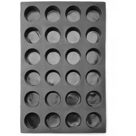 Silikonform für Pralinen, Mousses, Backwaren 570 x 375 mm - Muffins (1/5)