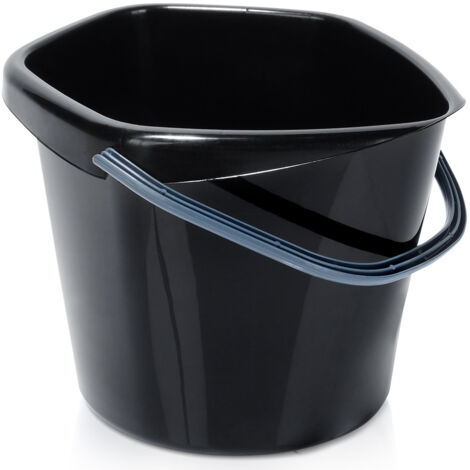 Schwarzer Plastikeimer, 5 l (1/5)
