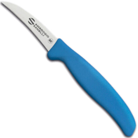 SUPRA COLORE HACCP gebogenes Gemüsemesser 70/190 mm - blau