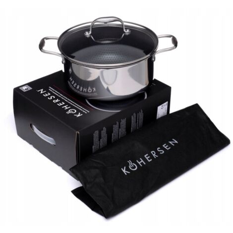Kochtopf kohersen black cube 4.9L Aluminium Edelstahl (1/5)