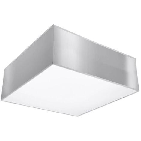 Deckenleuchte quadratisch grau 25 cm HORUS 1xE27 15W SL.0143 Sollux Lighting