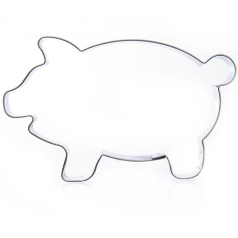 Ausstechform Schwein aus Stahl, 7 cm