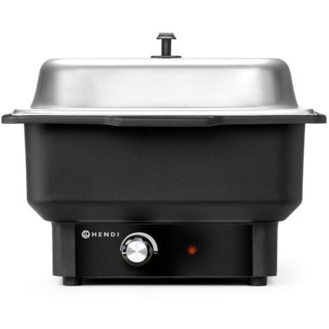 HENDI Chafing Dish elektrisch Tellano, Kitchen Line, GN 1/1, 9L, 220-240V/900W, 575x349x(H)278mm
