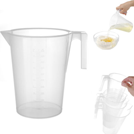 Küchenmessbecher mit Messbecher aus Polypropylen, stapelbar, 5L - HENDI 567852