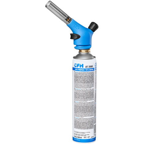 GAS-BRAID-BRENNER FÜR WEICHES LÖTEN 1900C PIEZO 600ML (1/5)