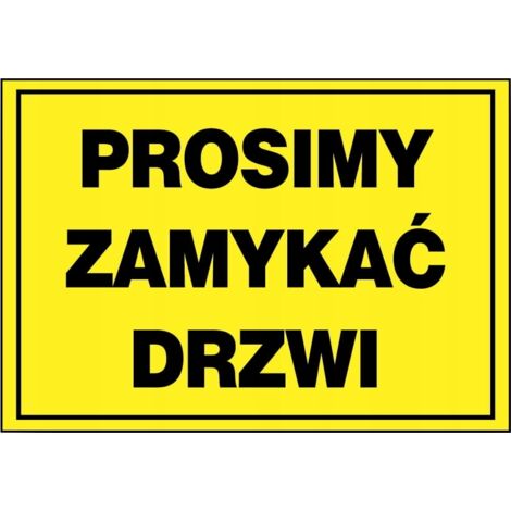 ZI-35 - Schild - Bitte Tür schließen 17x25 (1/3)