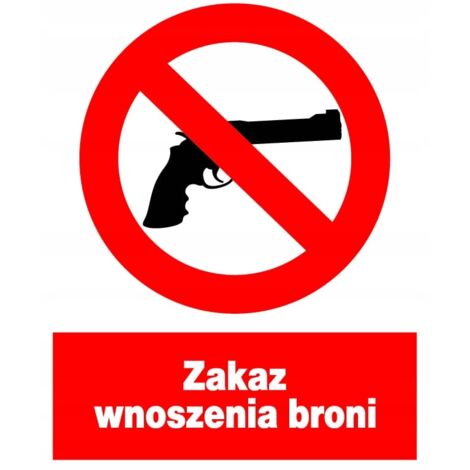 ZZO-25 Zeichen Arbeitsschutzschild Waffen verboten (1/2)