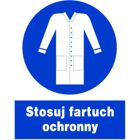 ZNO-32 BHP-Warnschild – Sicherheitsschürze verwenden (1/2)