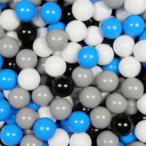 Spielzeugbälle ø7cm 500Stk weiß, grau, blau, schwarz (1/3)