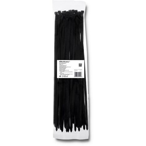 Qoltec Kabelbinder 7,2400mm 50 Stück Nylon66 UV Schwarz (1/5)