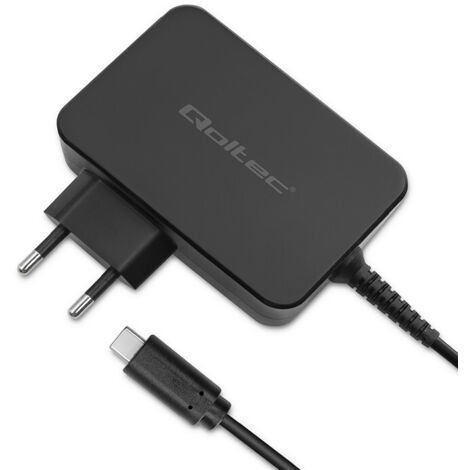 Qoltec Schnellladegerät PD 120W Turbo 5-28V 3-4,5A USB-C Laptop Smartphone Schwarz (1/5)