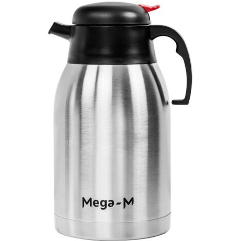 Edelstahl-Thermoskanne mit Druckknopf Mega-M 1,5L N (1/5)