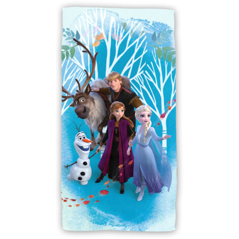 Disney Frozen Baumwolle Strandtuch Frottee Badetuch mit Premium Druck, 70x140 cm