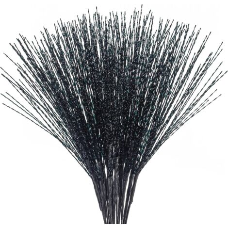 Schwarze künstliche Weihnachtszweige zur Dekoration 20 Stück 67cm (1/5)