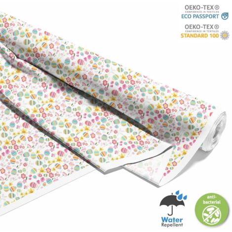 OUTDOOR DEKOSTOFFE OXFORD - Motiv Bunte Ostereier (1/5)