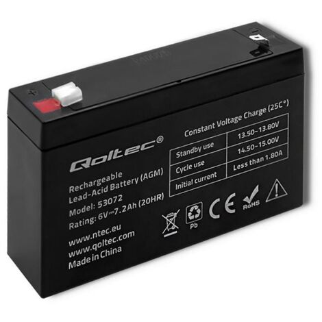 AGM Batterie 6V 7,2Ah max. 64,8A (1/5)