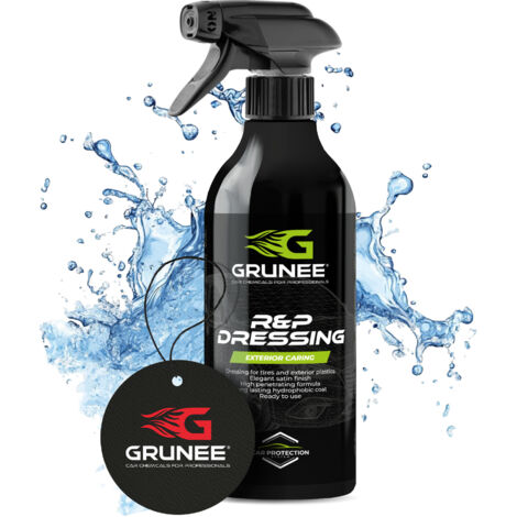 Reifenpflegemittel schwarz für Kunststoffe GRUNEE R&P DRESSING 0,5L + GRATIS