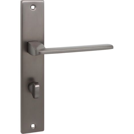 Innentürgriff auf langer Platte WC Zambia Graphite Kuchinox KAB513A