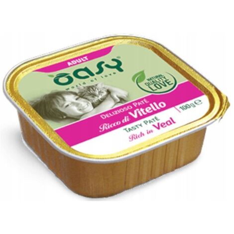 Oasy Cat Deliziozo Pastete 100g - Adult - mit Kalbfleisch 100g
